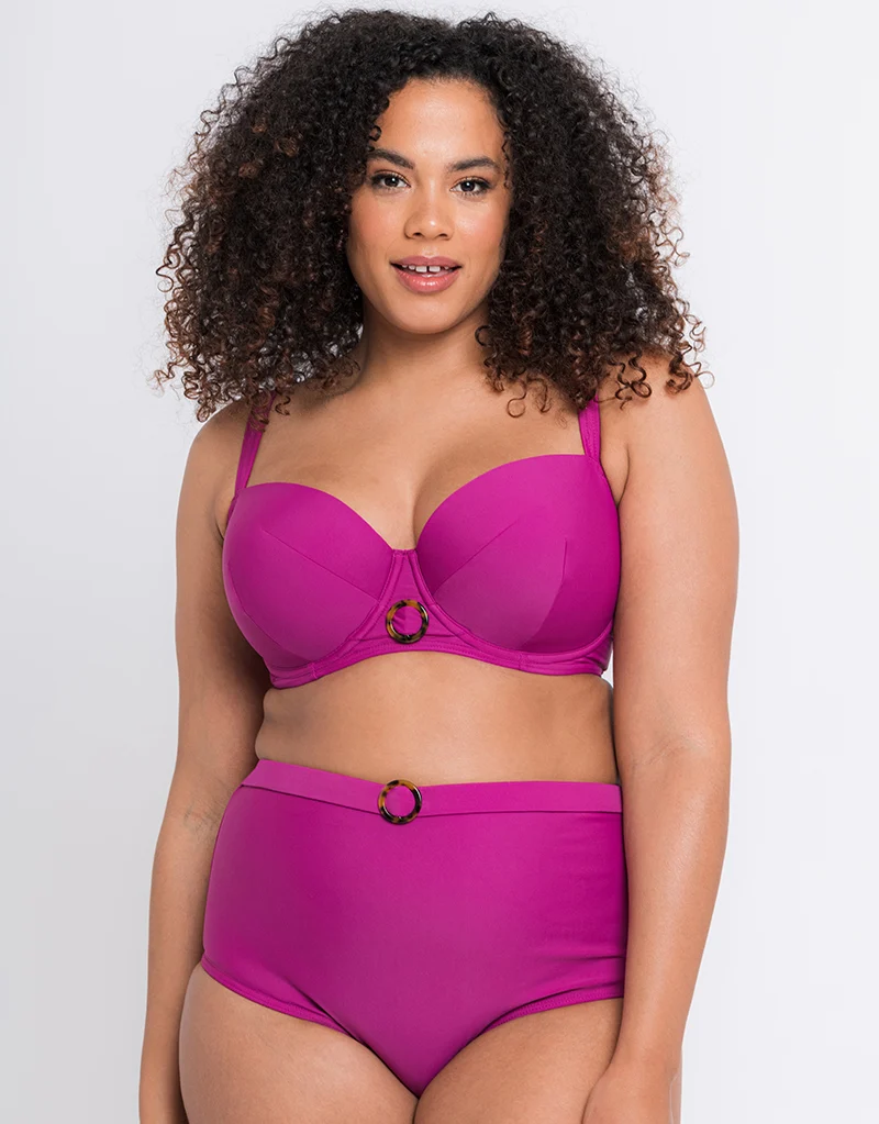 Curvy Kate Retro Sun High Waist Bikini Brief Orchid