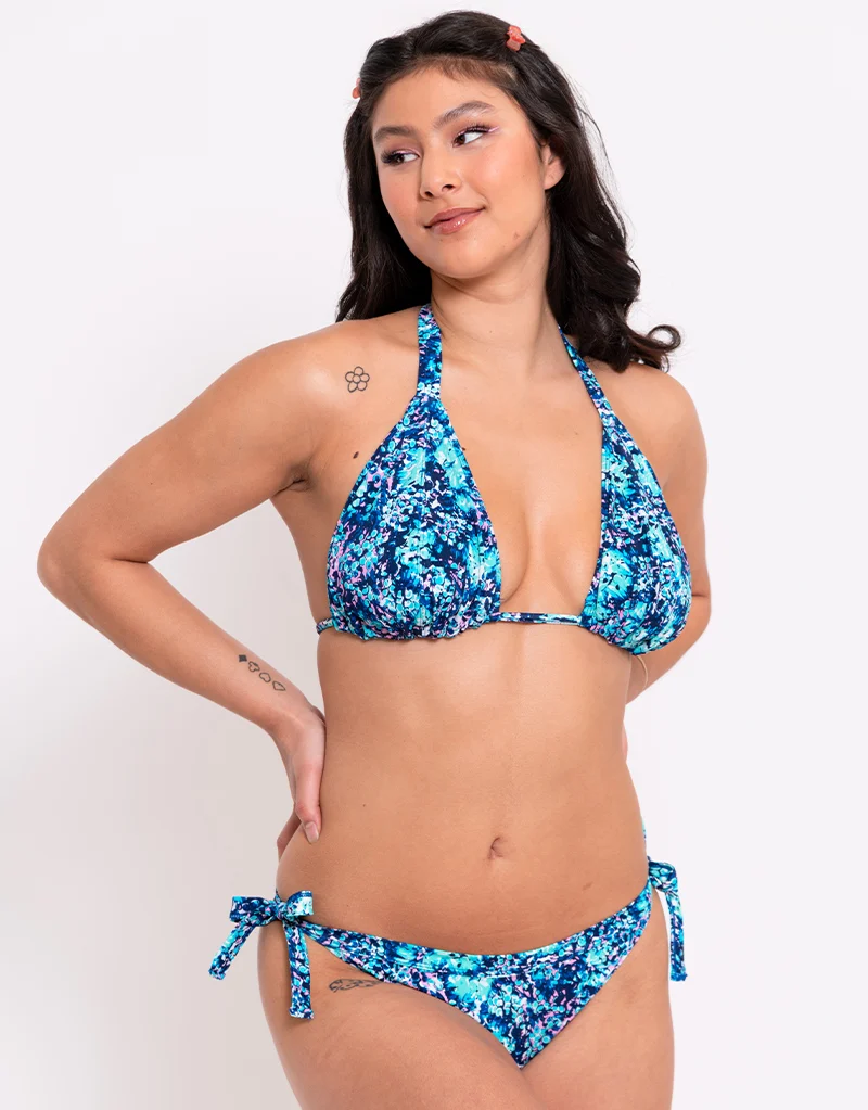 Curvy Kate Mykonos String Multiway Bikini Top Blue Print
