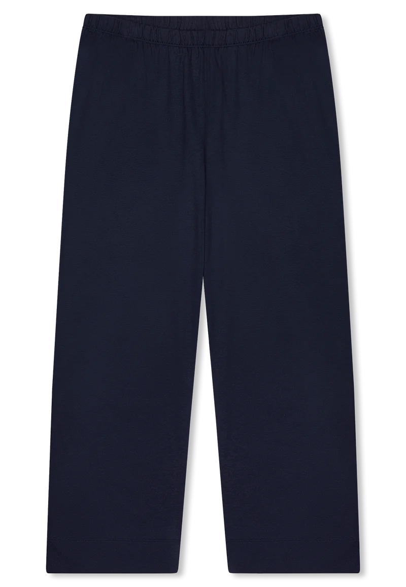 Schlafanzug 3/4-lang Dunklblau gemustert - Comfort Nightwear