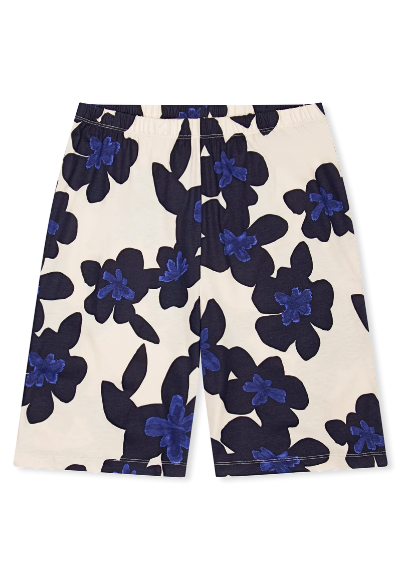 Schlafanzug kurz Dunkelblau gemustert - Comfort Nightwear