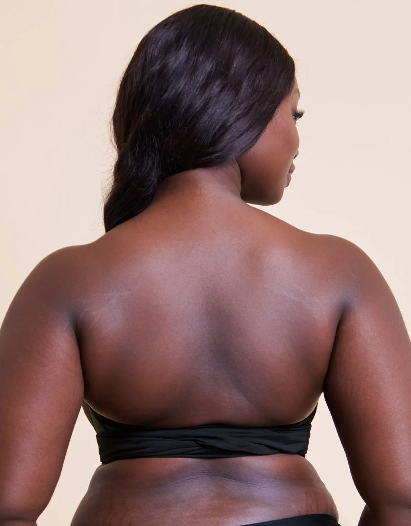Curvy Kate Wrapsody Bandeau Strapless Multiway Bikini Black