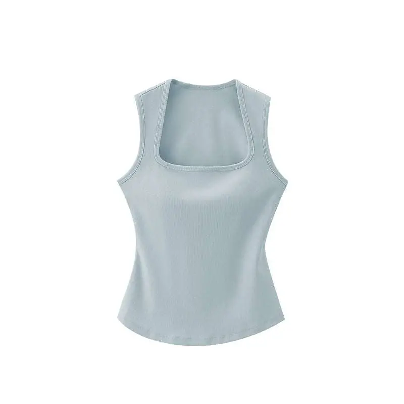 Square Neck Wide Strap Tank Top