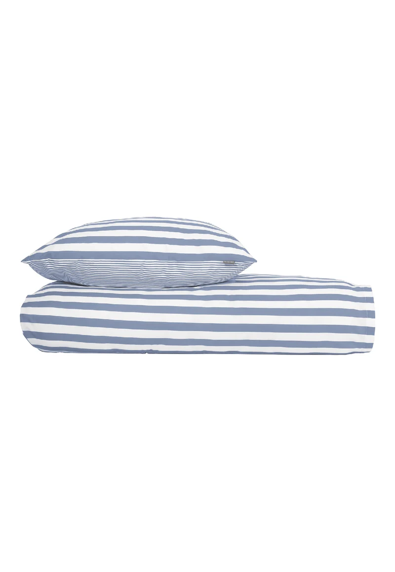 Bettwäscheset 2-teilig Blau/Weiss gestreift - SCHIESSER Home