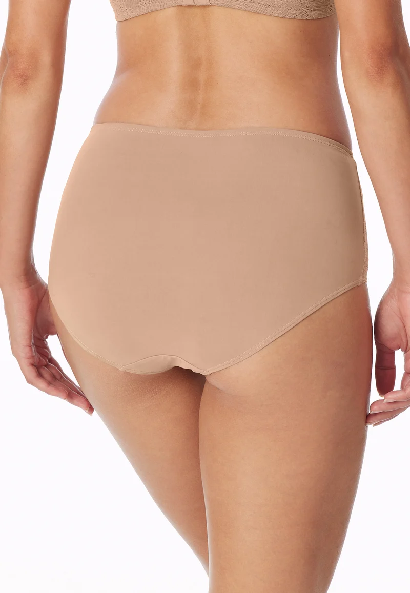 High Waist Slip mit Spitze Beige - Air