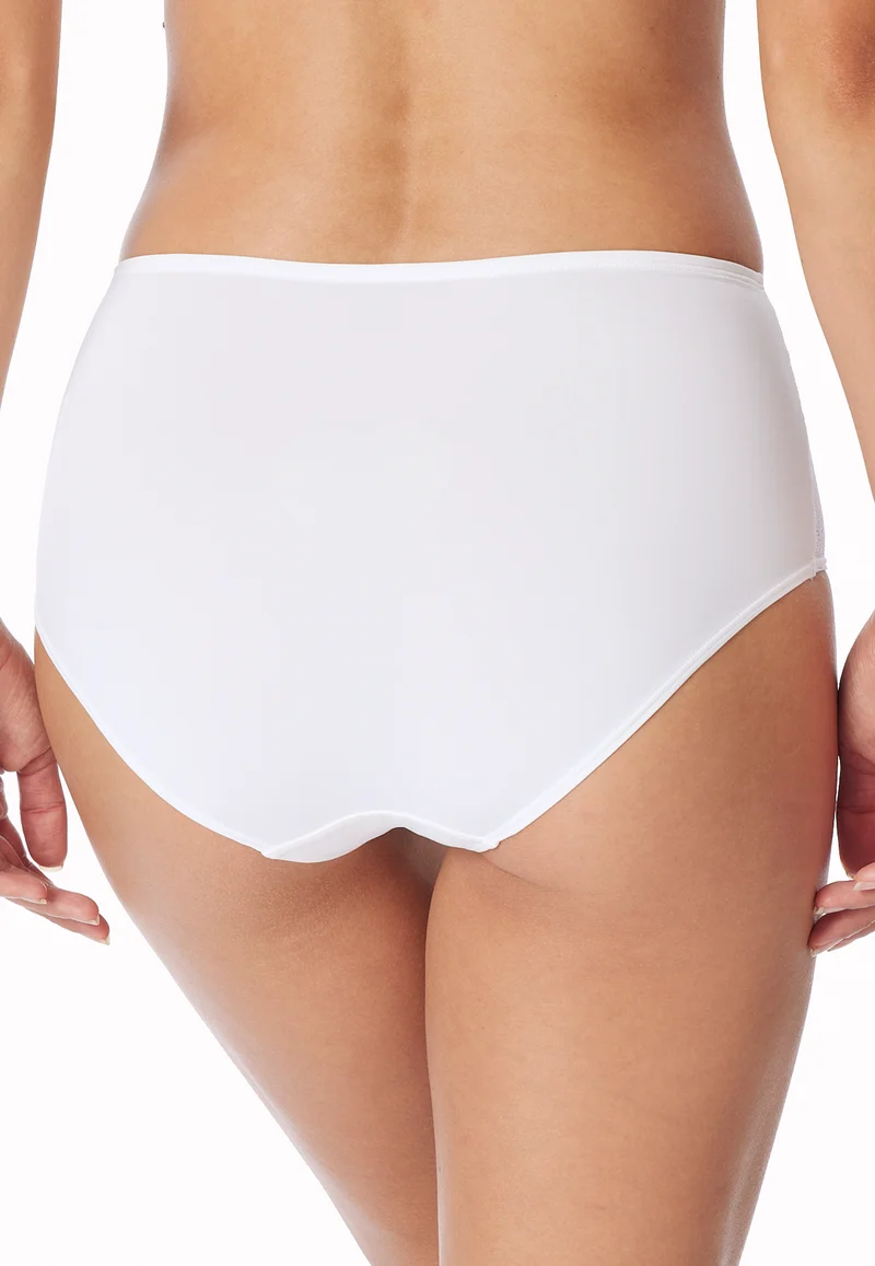 High Waist Slip mit Spitze Weiss - Air