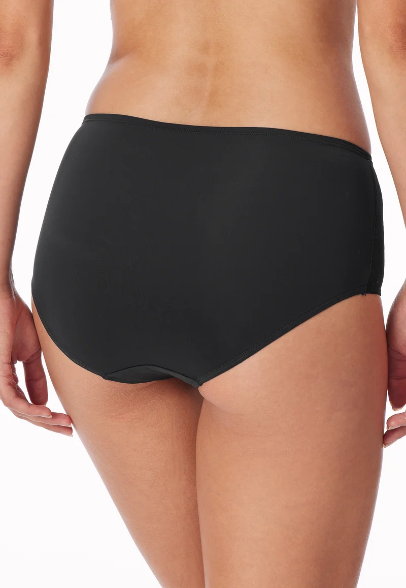 High Waist Slip mit Spitze Schwarz - Air