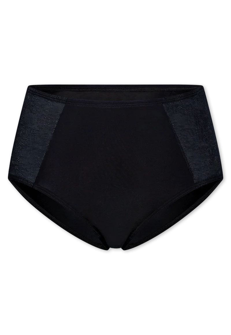High Waist Slip mit Spitze Schwarz - Air