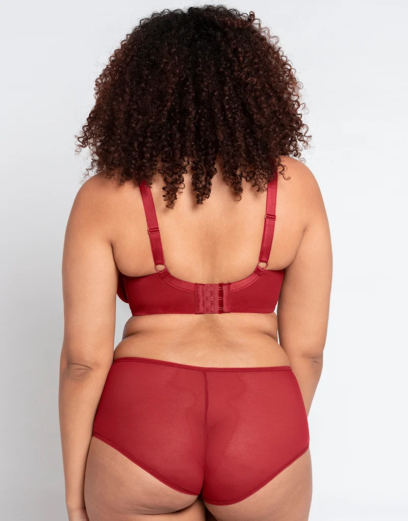 Curvy Kate Victory Side Support Balcony Bra Claret
