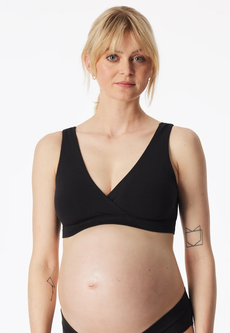 Bustier Schwangerschaftswäsche schwarz - Unique Maternity
