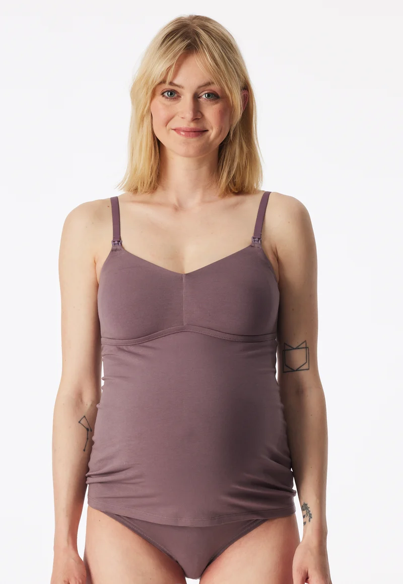 Umstandstop V-Ausschnitt Lila - Unique Maternity