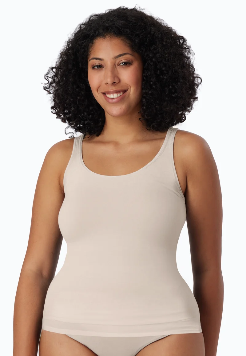 Tank Top 2er-Pack Blau/Weiss - Modal Essentials