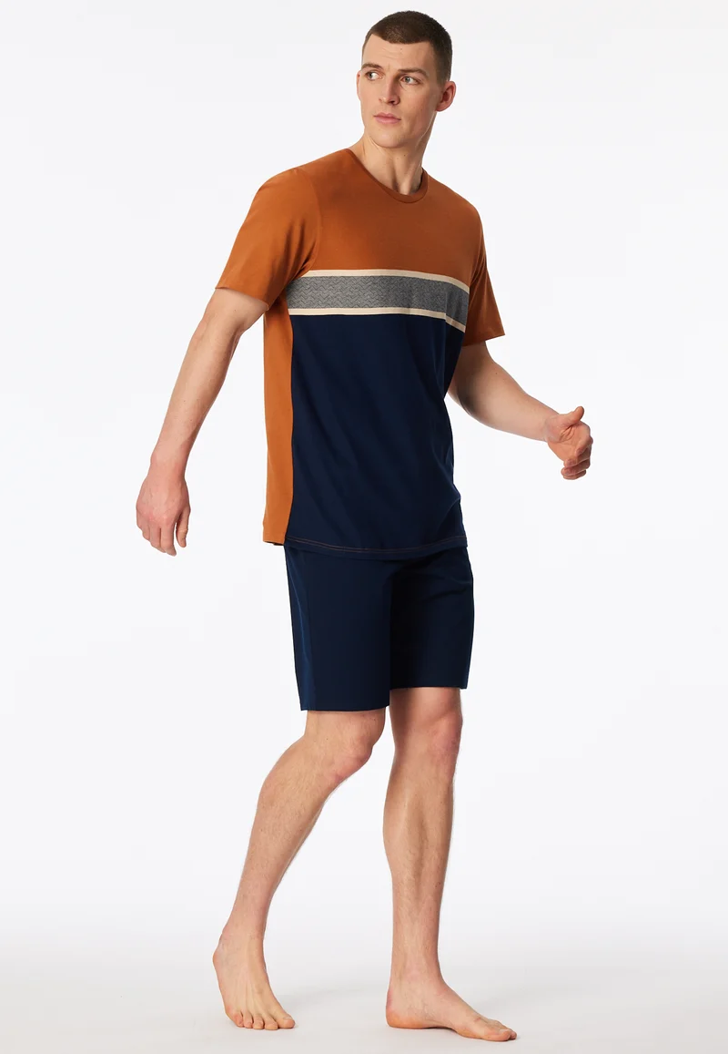 Schlafanzug kurz Bunt gemustert - Casual Essentials