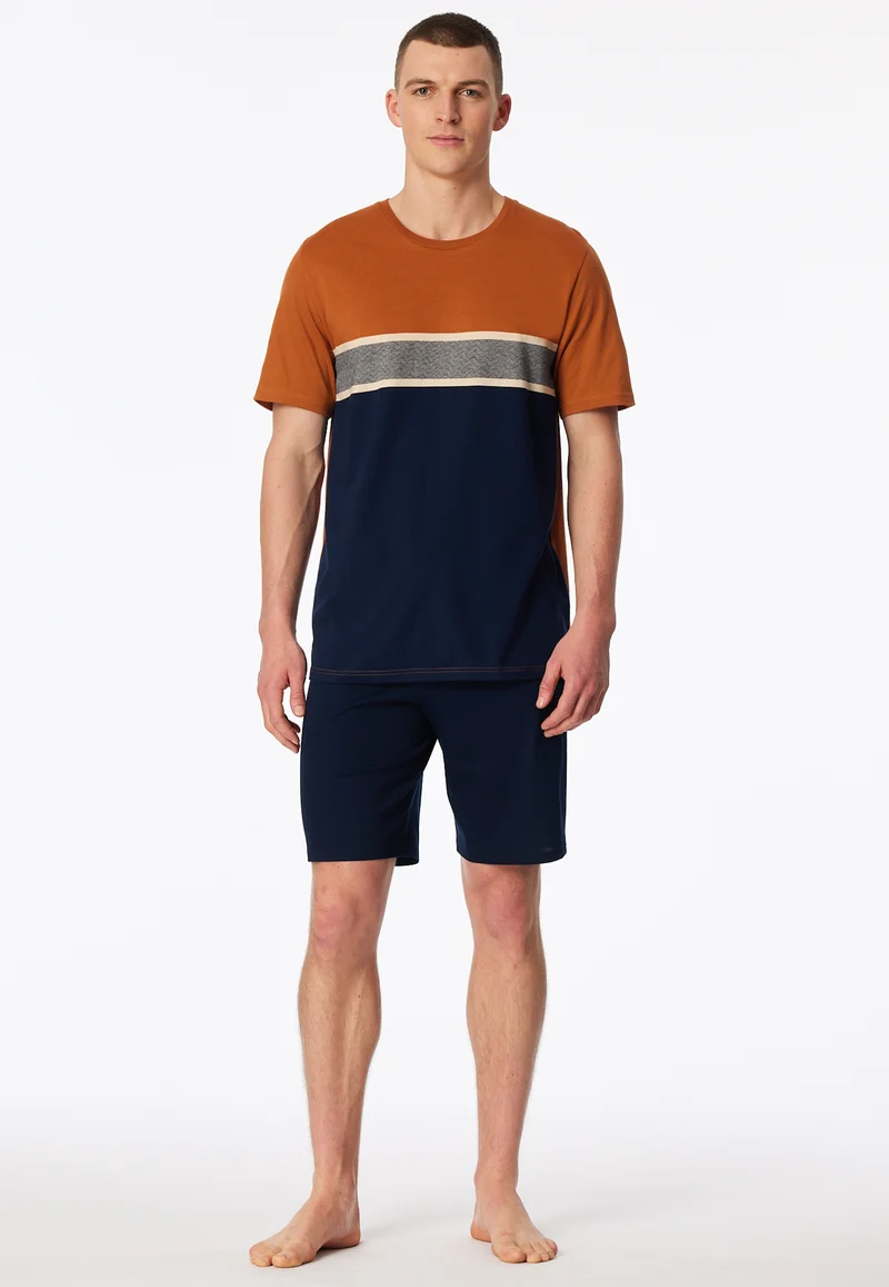 Schlafanzug kurz Bunt gemustert - Casual Essentials