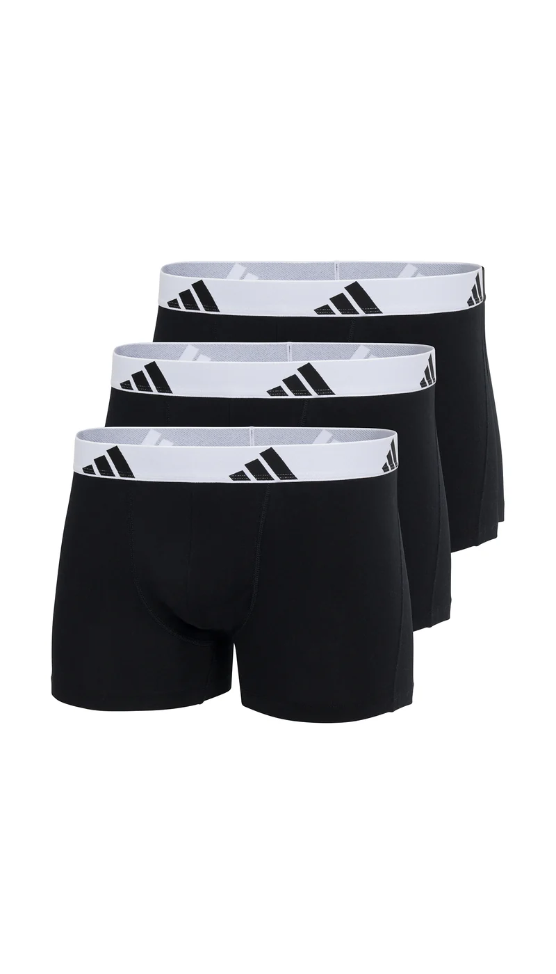Enge Boxershorts 3er-Pack Schwarz/Weiss - ADIDAS