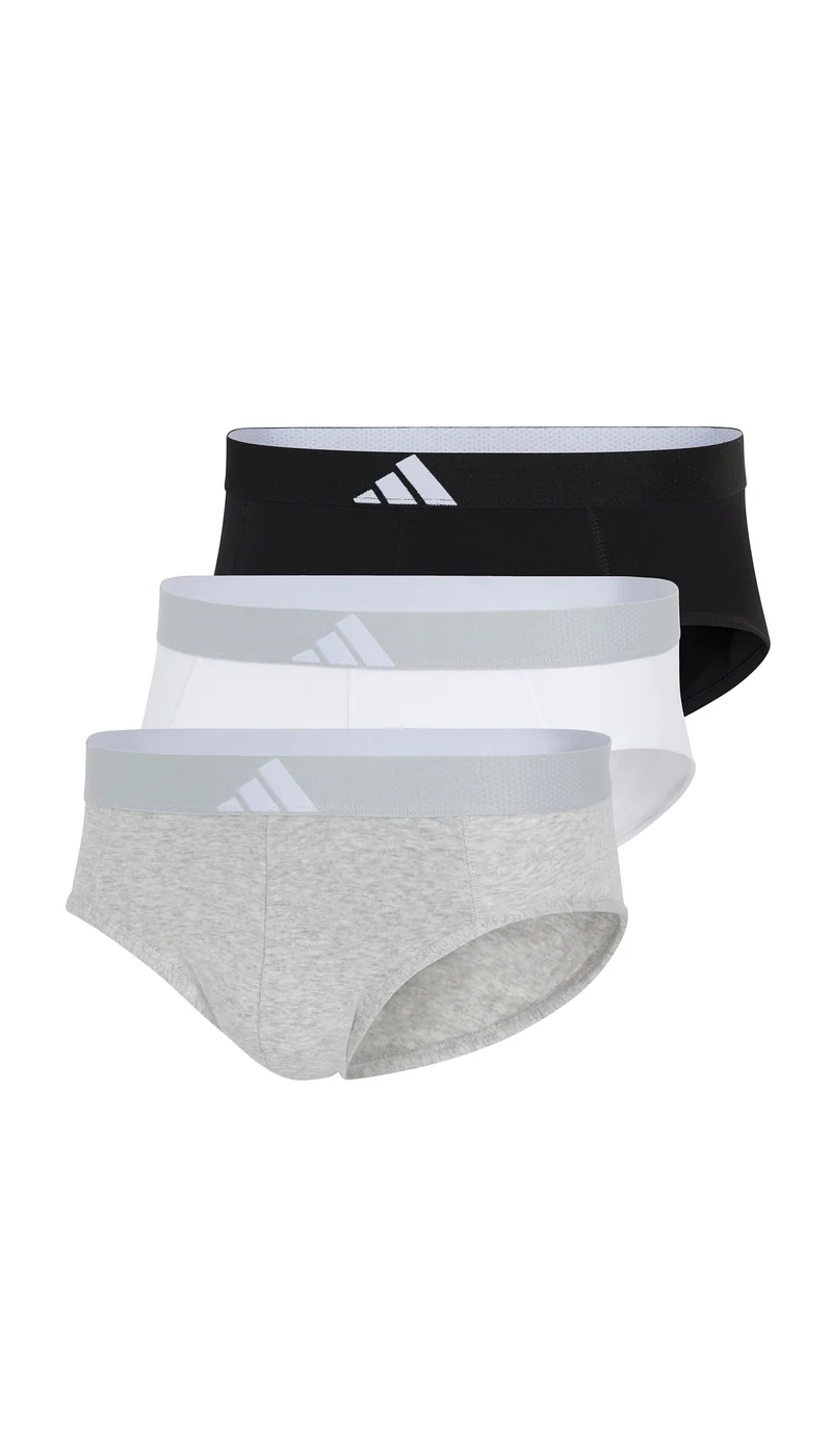 Slip 3er-Pack Schwarz/Grau/Weiss - ADIDAS