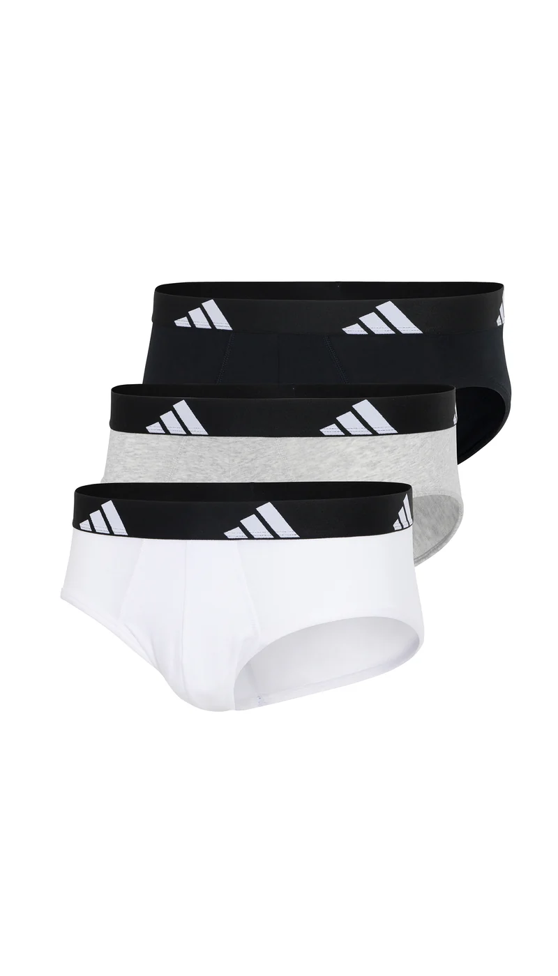 Slip 3er-Pack Schwarz/Grau/Weiss - ADIDAS