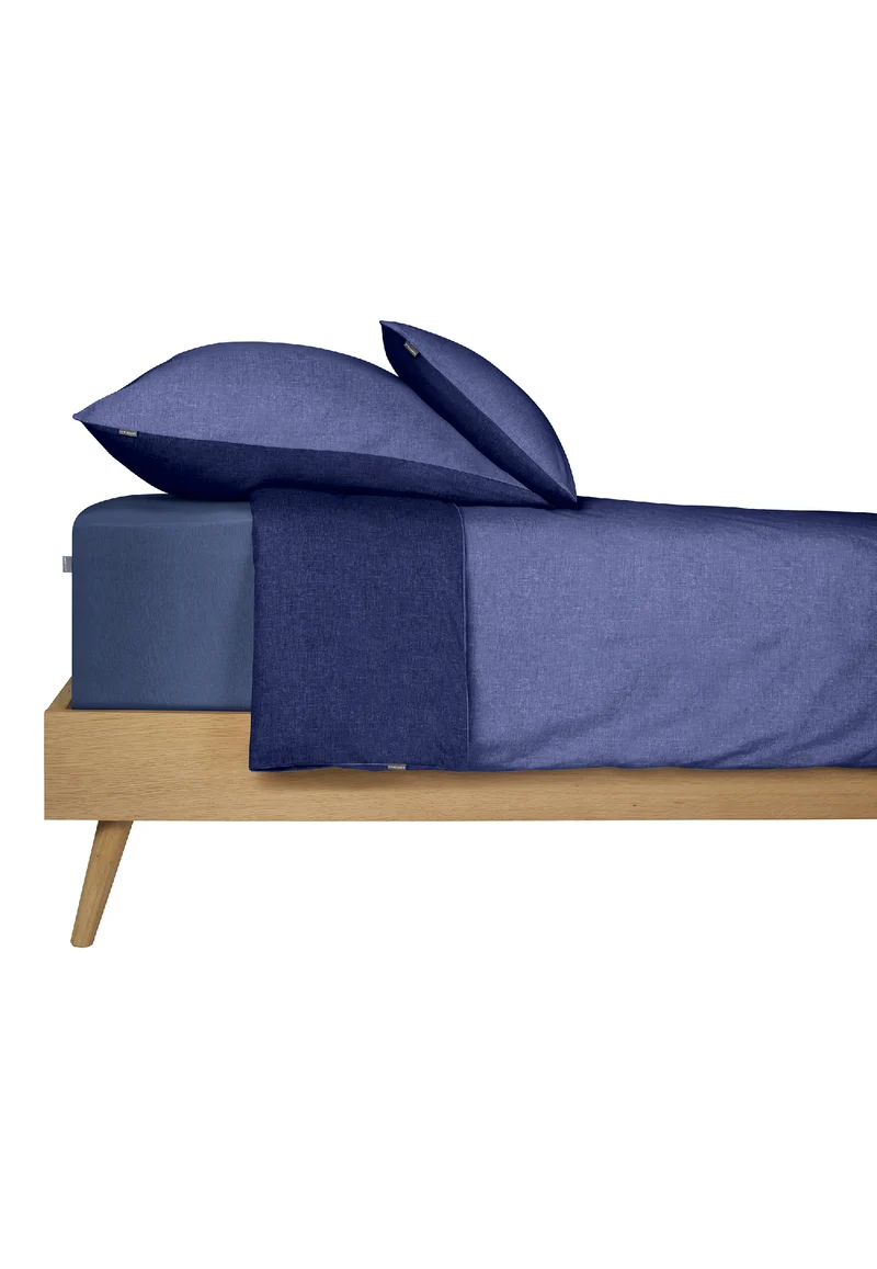 Bettwäscheset 2-teilig Feinbiber Blau- SCHIESSER Home