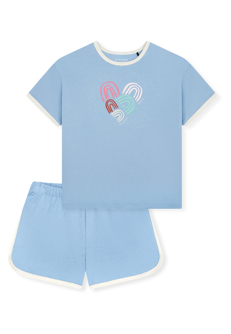 Schlafanzug kurz Blau - Teens Nightwear