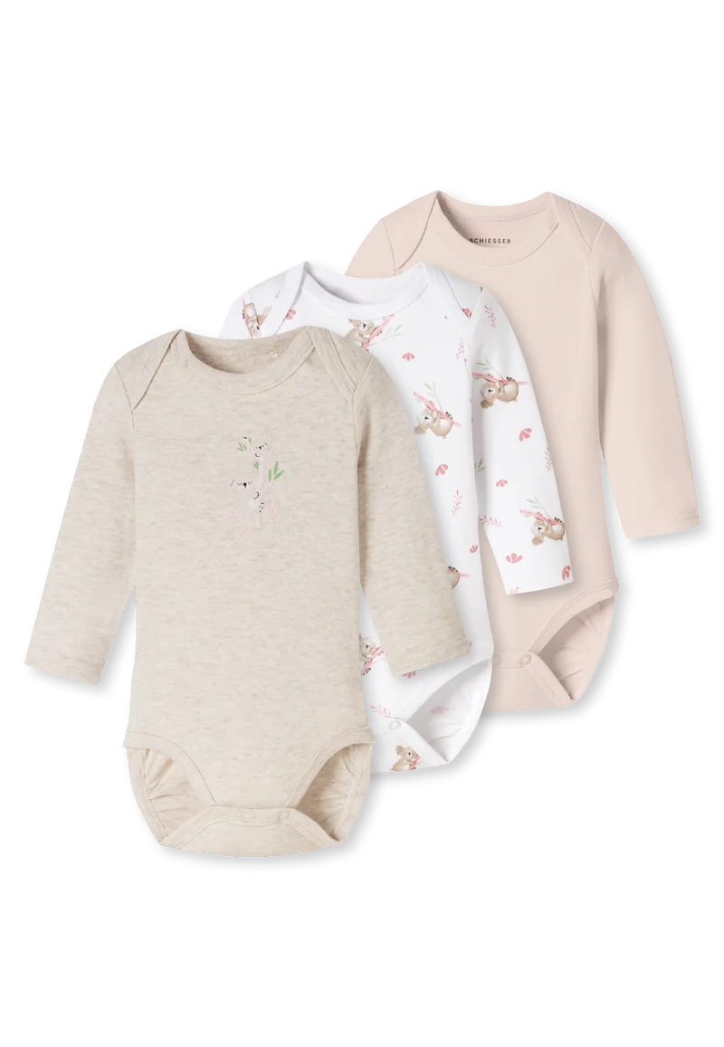 Body 3er-Pack Bunt gemustert - Baby