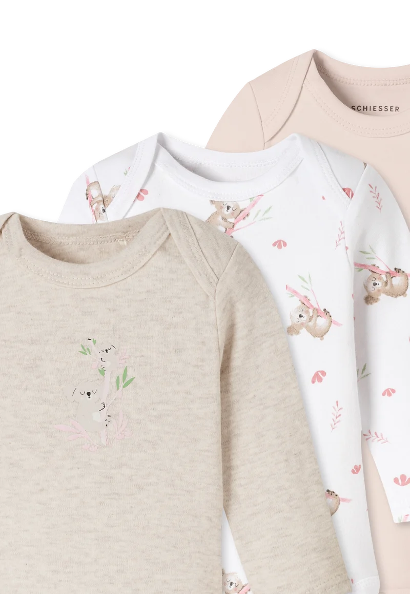 Body 3er-Pack Bunt gemustert - Baby