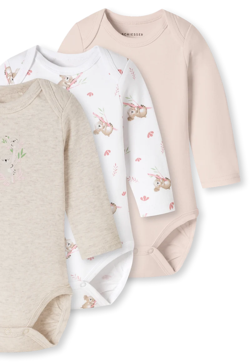 Body 3er-Pack Bunt gemustert - Baby