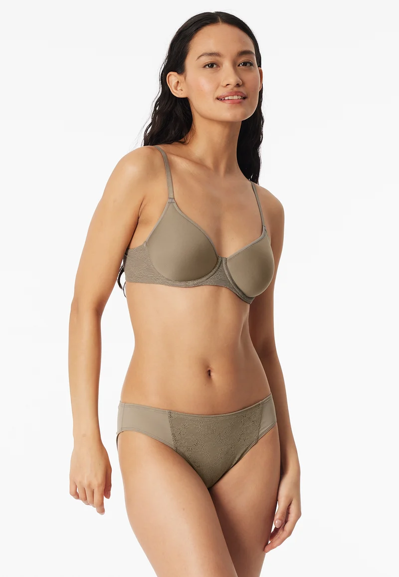Slip mit Spitze Braun - Rio Slip