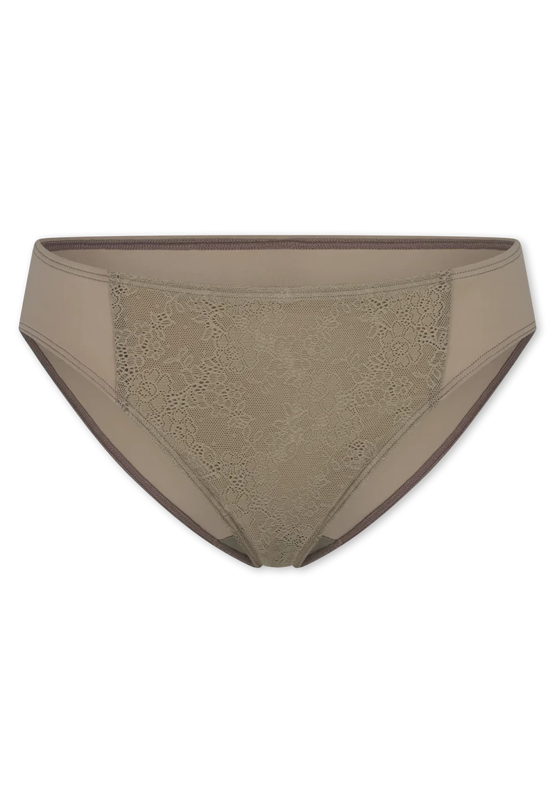 Slip mit Spitze Braun - Rio Slip