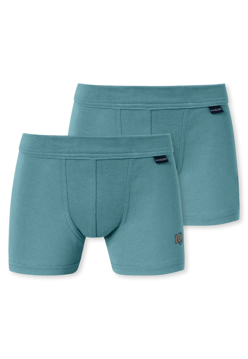 Shorts 2er-pack Mint - Fine Rib
