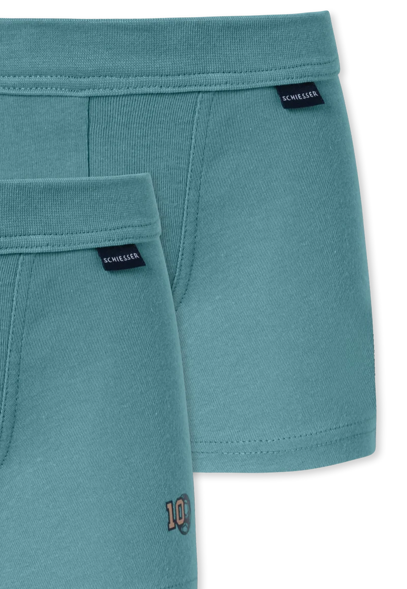 Shorts 2er-pack Mint - Fine Rib