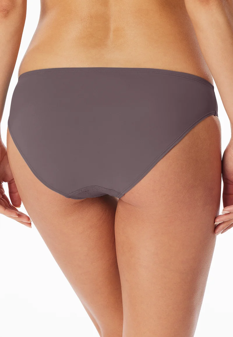Slip mit Spitze Braun - Air