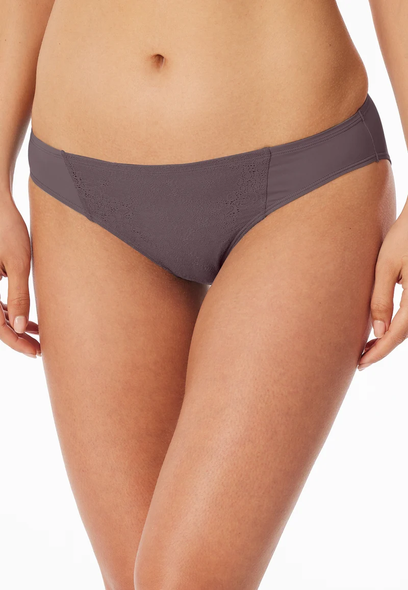 Slip mit Spitze Braun - Air