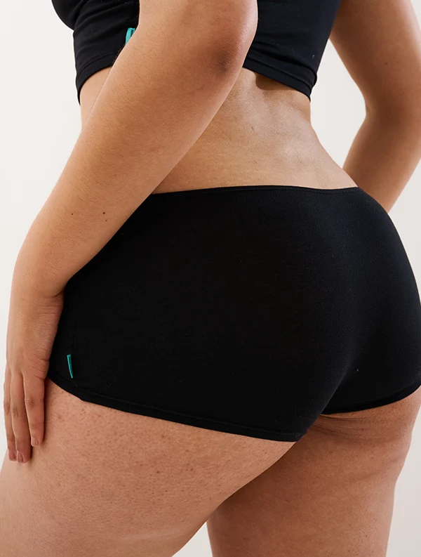 Shorty Niki - Coton Bio - Noir-Ebène