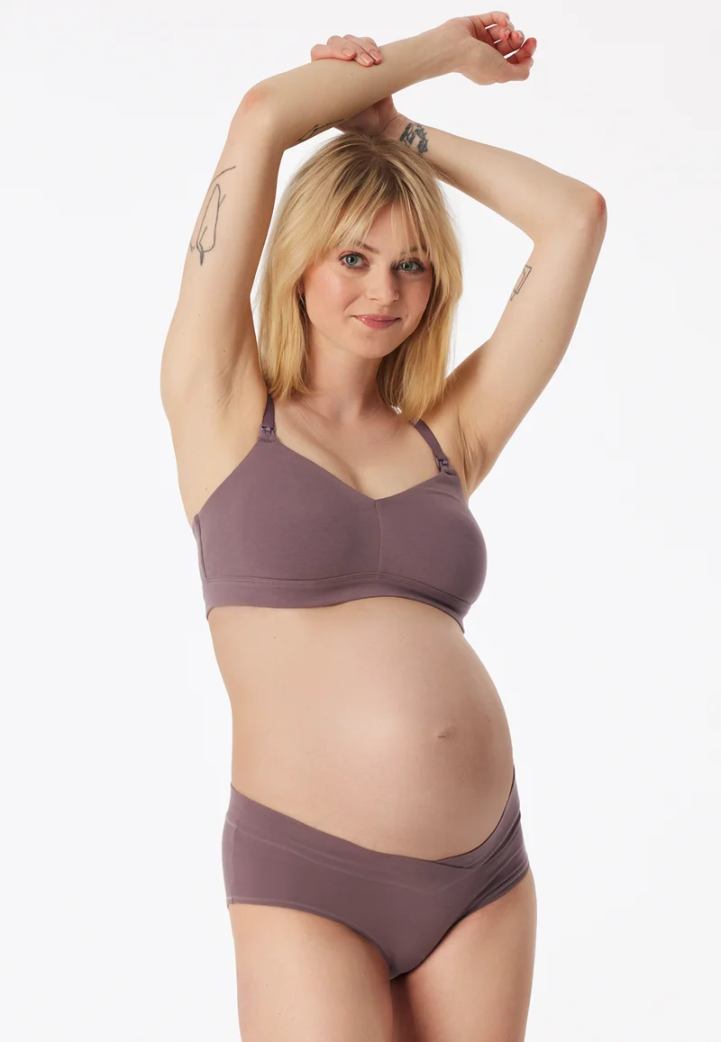 Soft-Bra Schwangerschaftswäsche mauve - Unique Maternity