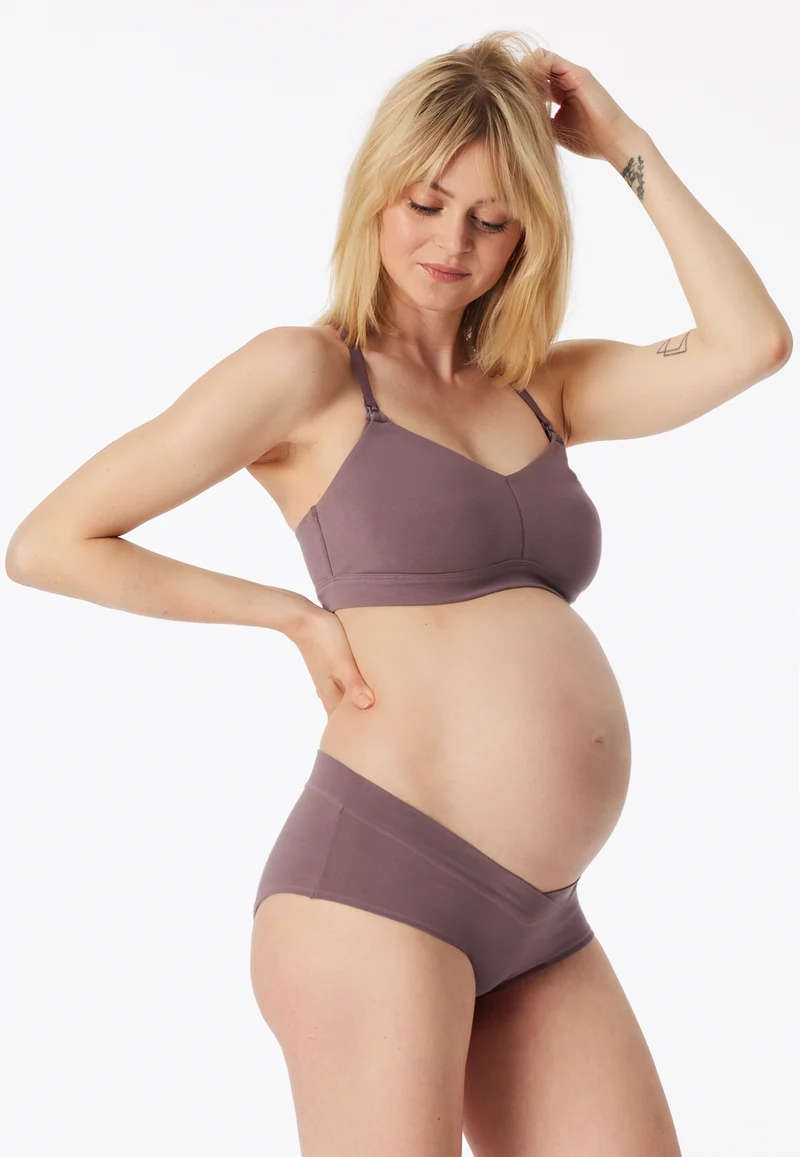 Soft-Bra Schwangerschaftswäsche mauve - Unique Maternity
