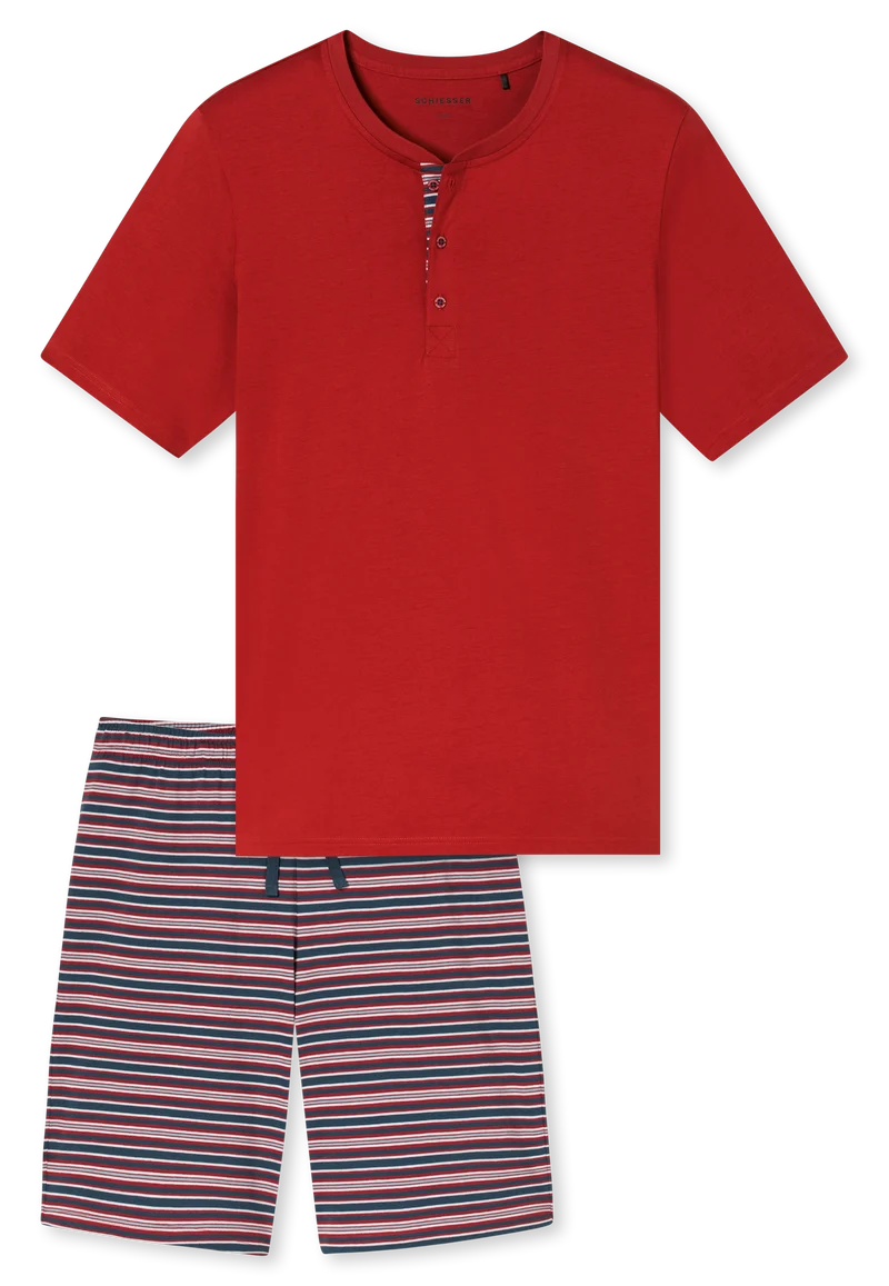 Schlafanzug kurz Bunt gemustert - Casual Nightwear