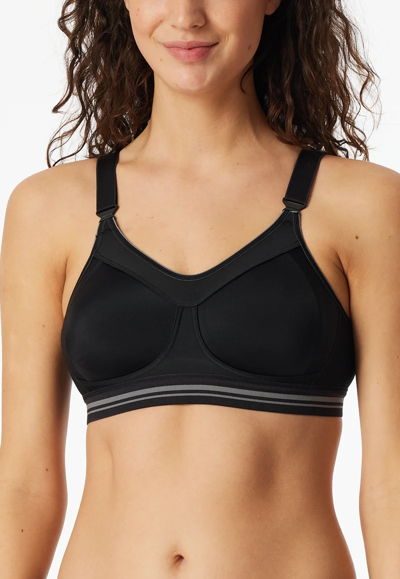 Sport-BH Schwarz - SCHIESSER Sport