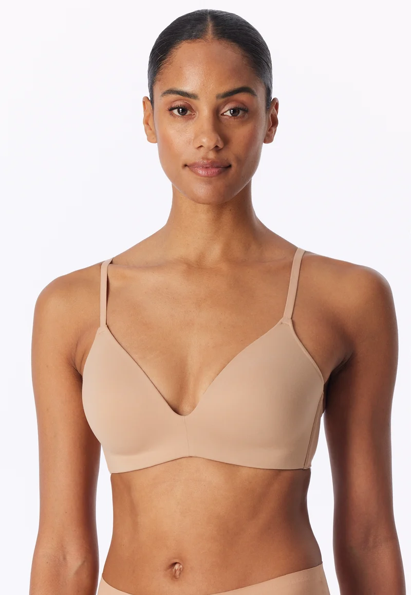 BH ohne Bügel mit gepolsterten Cups Beige - Invisible Soft