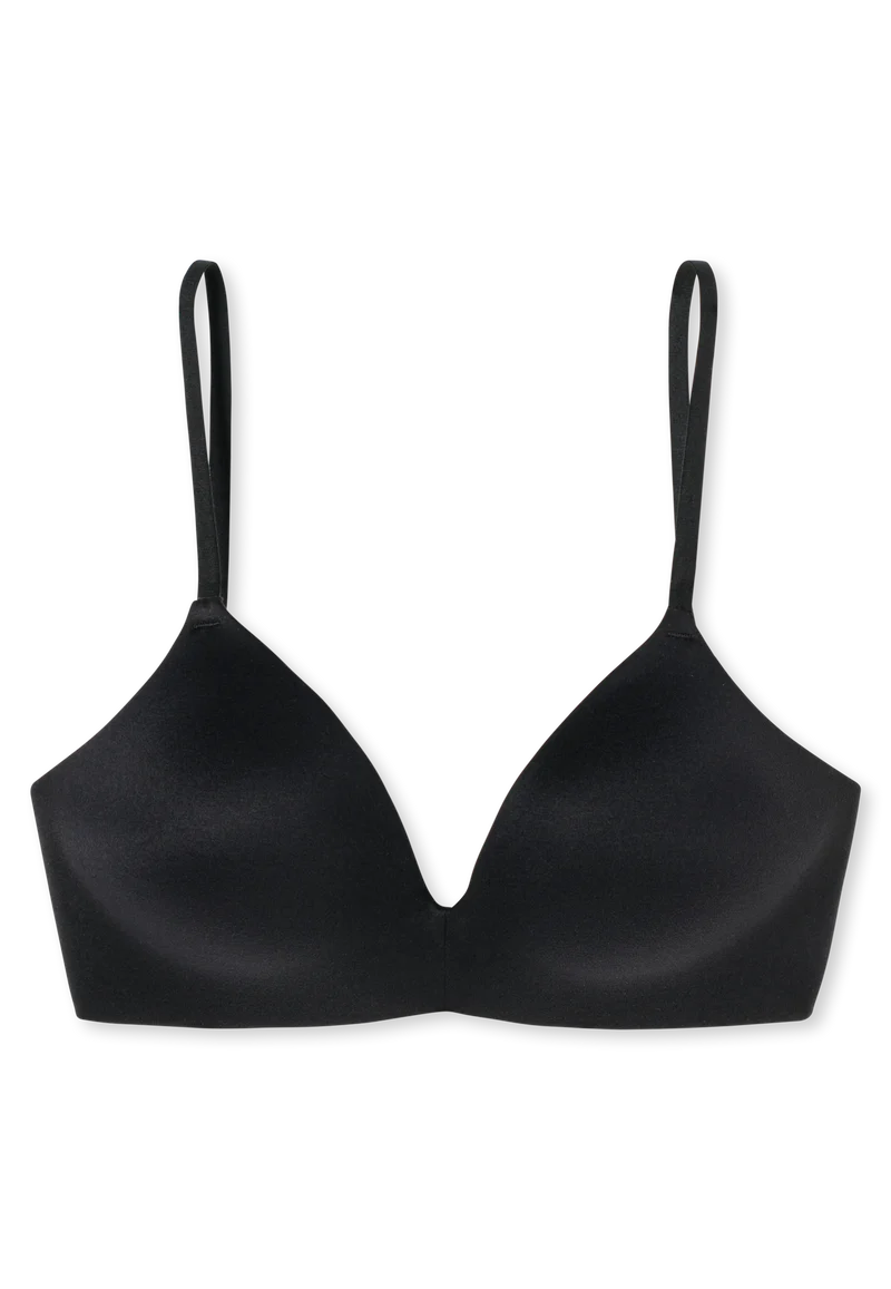 BH ohne Bügel mit gepolsterten Cups Schwarz - Invisible Soft