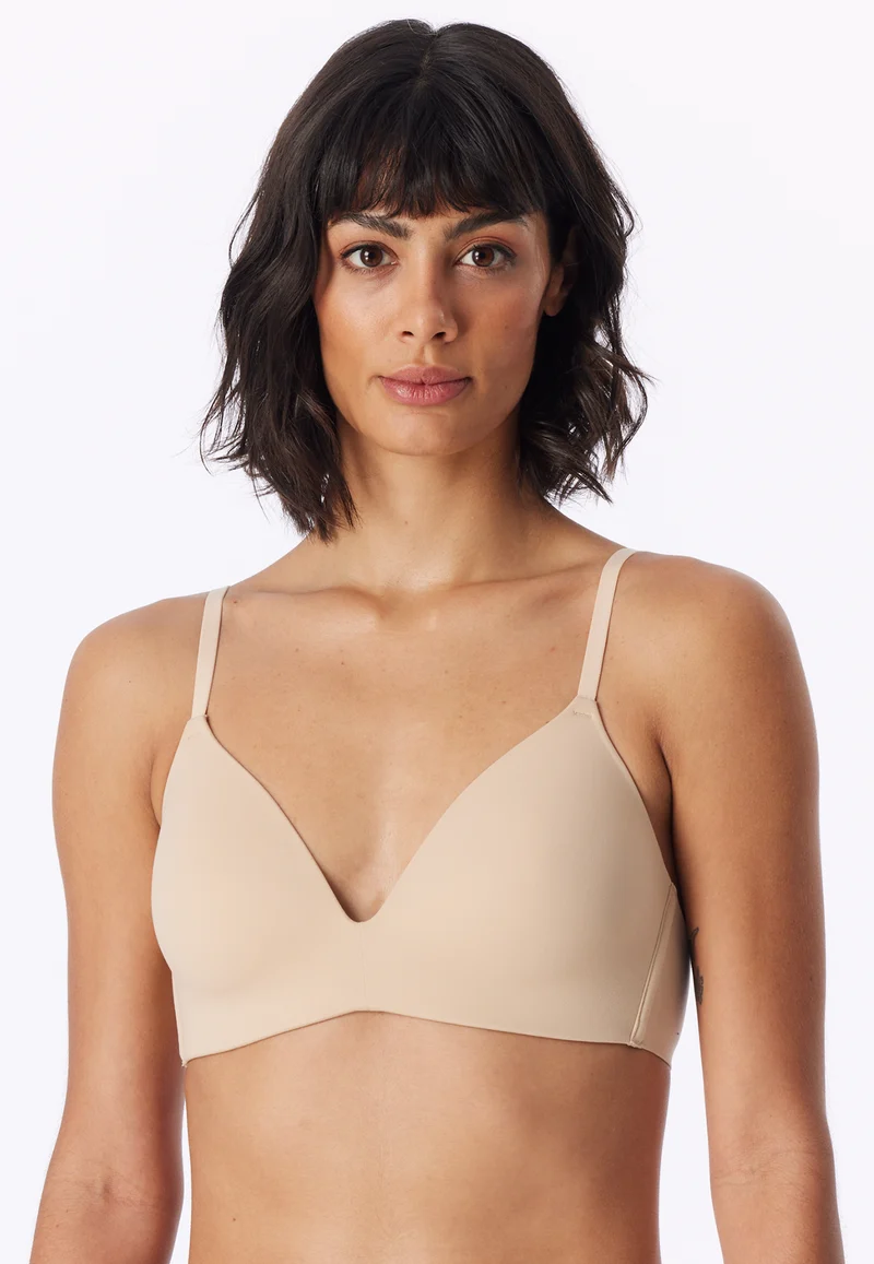 BH ohne Bügel mit gepolsterten Cups Soft Beige - Invisible Soft