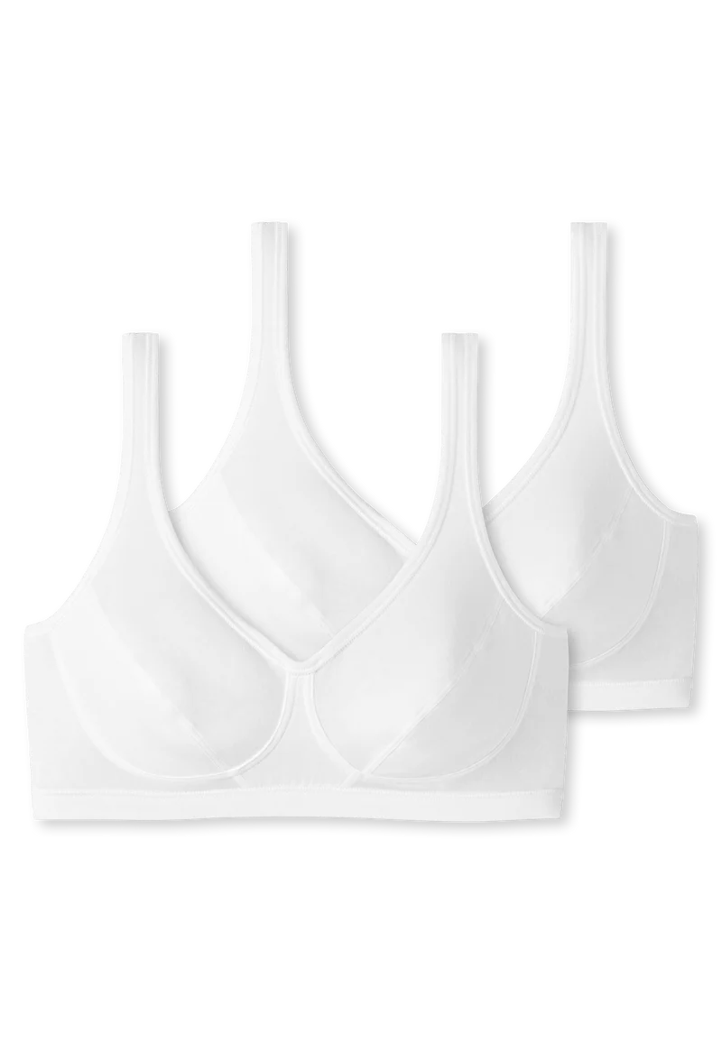 Bustier mit Cups 2er-Pack Weiss - 95/5