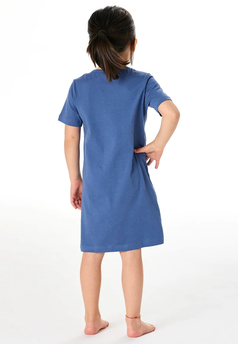 Nachthemd kurzarm Blau - Kids Nightwear