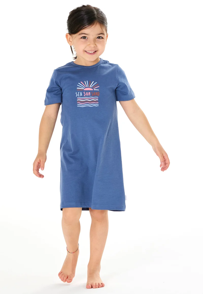 Nachthemd kurzarm Blau - Kids Nightwear