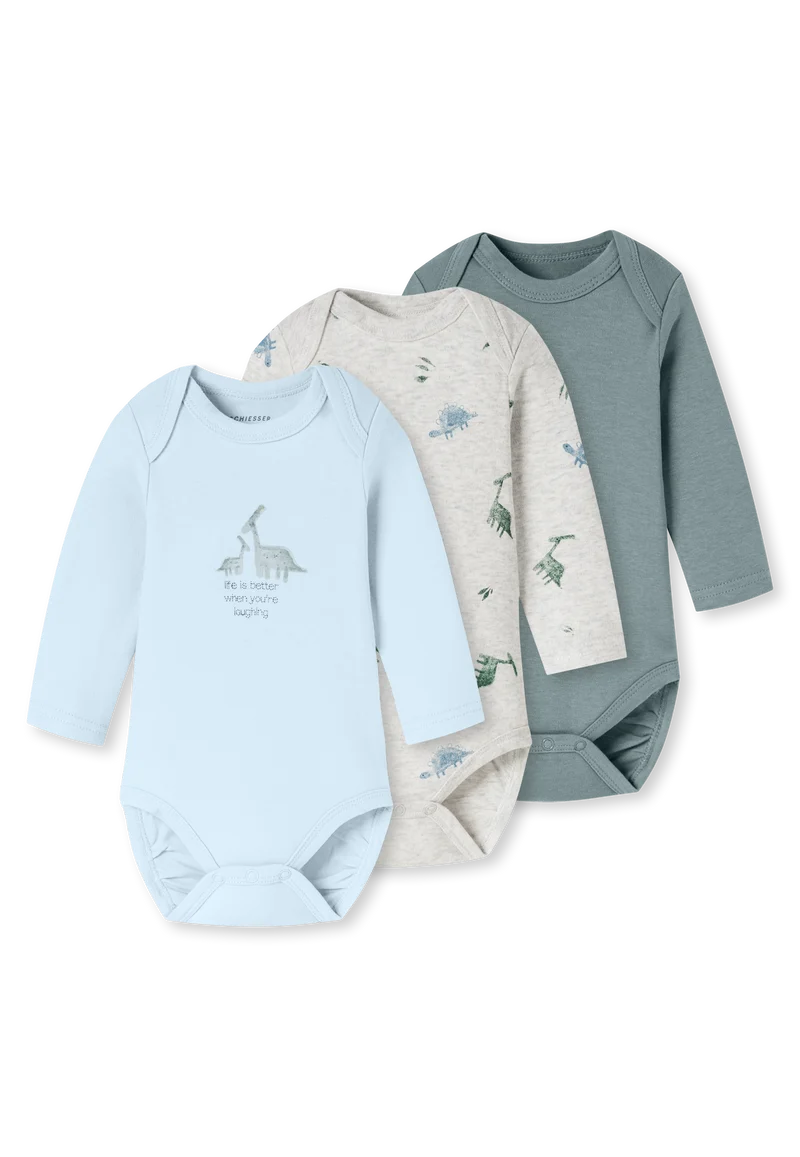 Body 3er-Pack Bunt gemustert - Baby