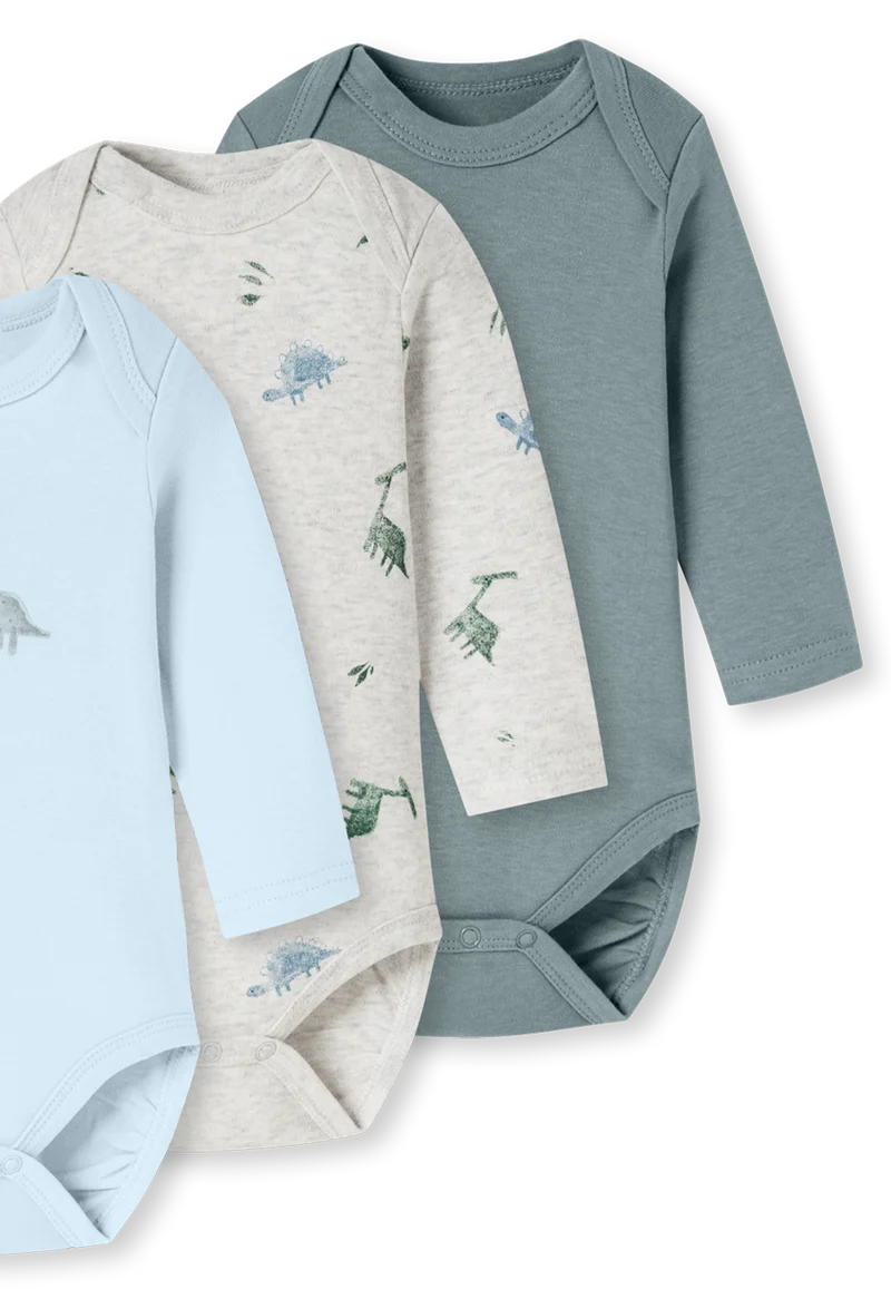 Body 3er-Pack Bunt gemustert - Baby