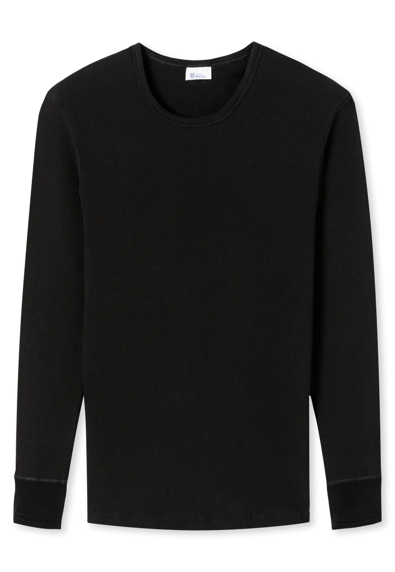 Shirt Doppelripp Schwarz - Revival Friedrich