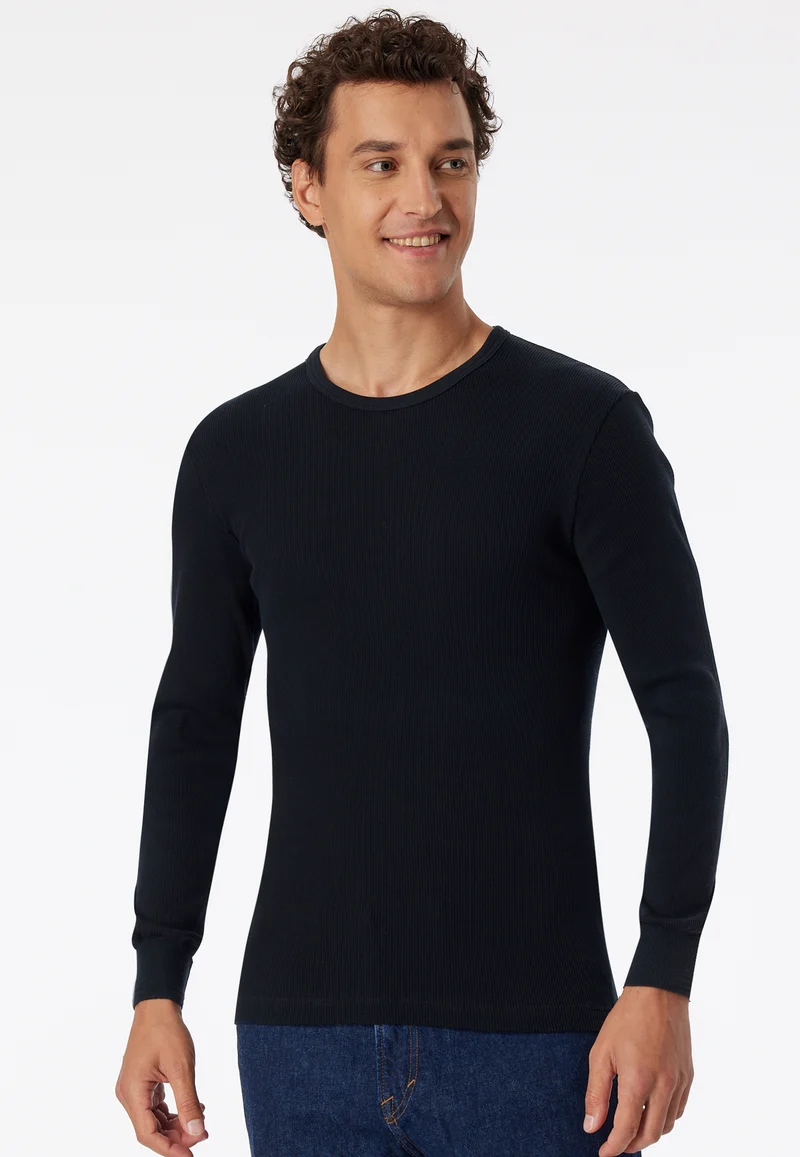 Shirt Doppelripp Schwarz - Revival Friedrich