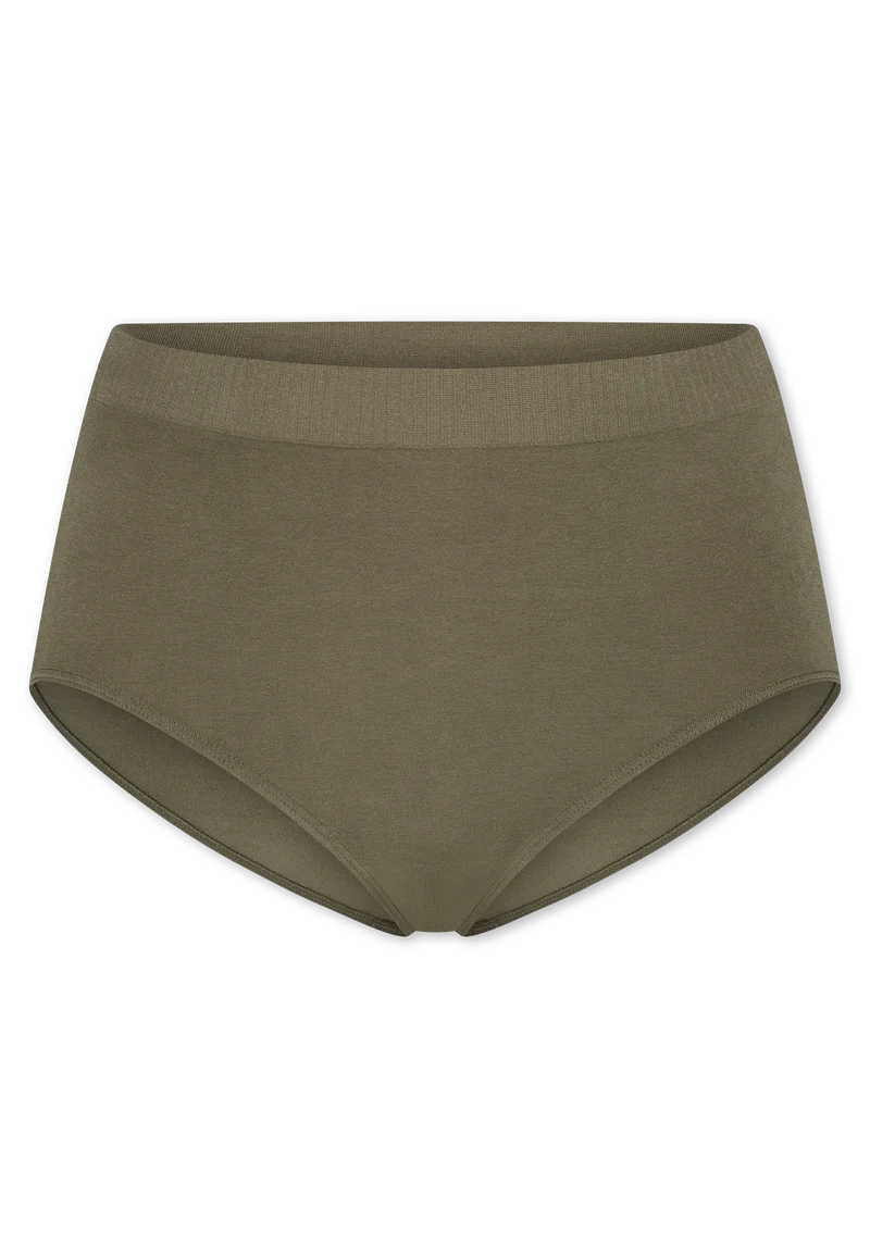 High Waist Slip Khaki - Classic Seamless