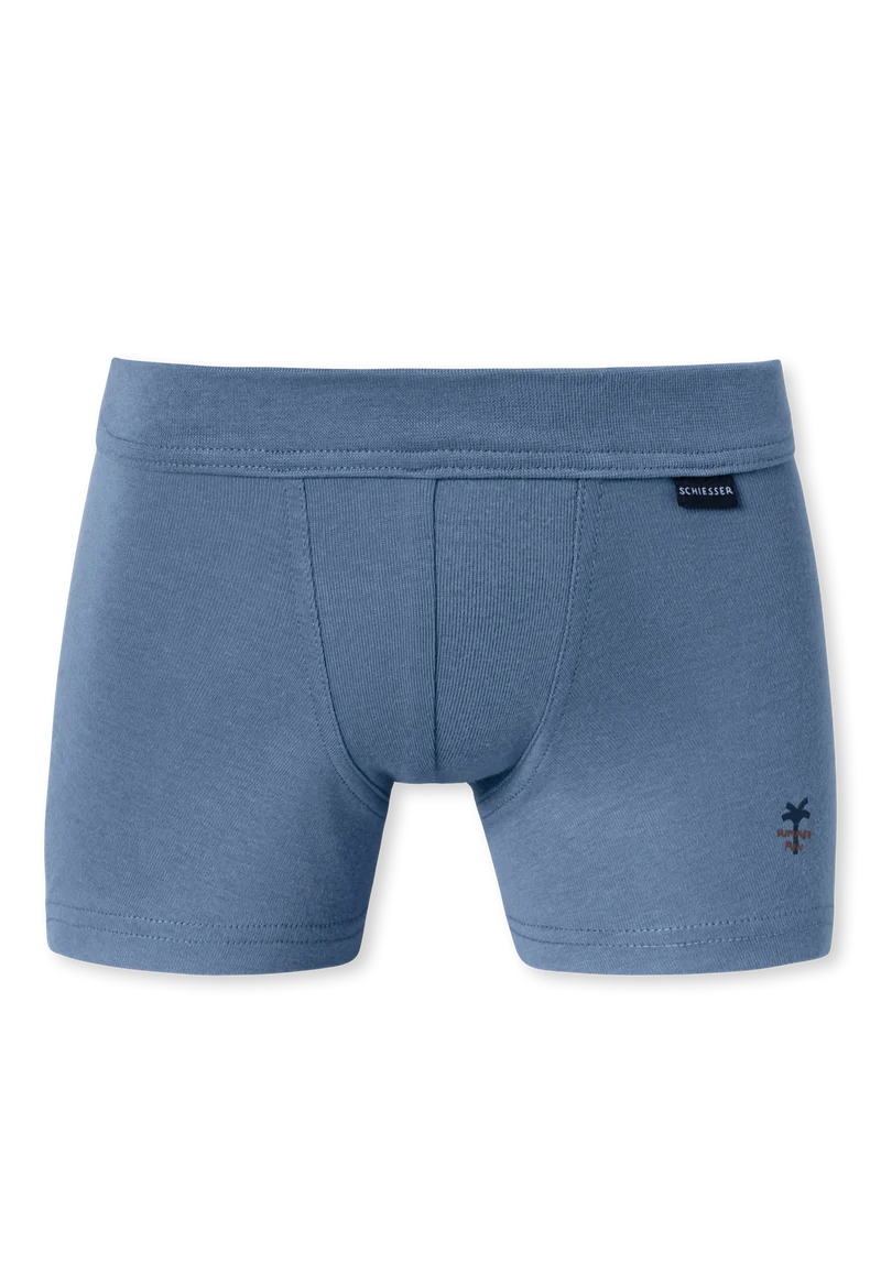 Shorts 2er-Pack Blau - Fine Rib