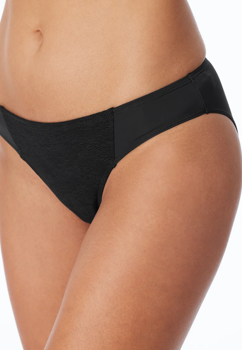 Slip mit Spitze Schwarz - Air