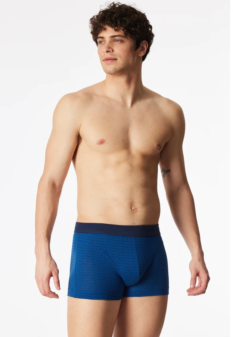 Enge Boxershorts Blau gemustert - Comfort Fit